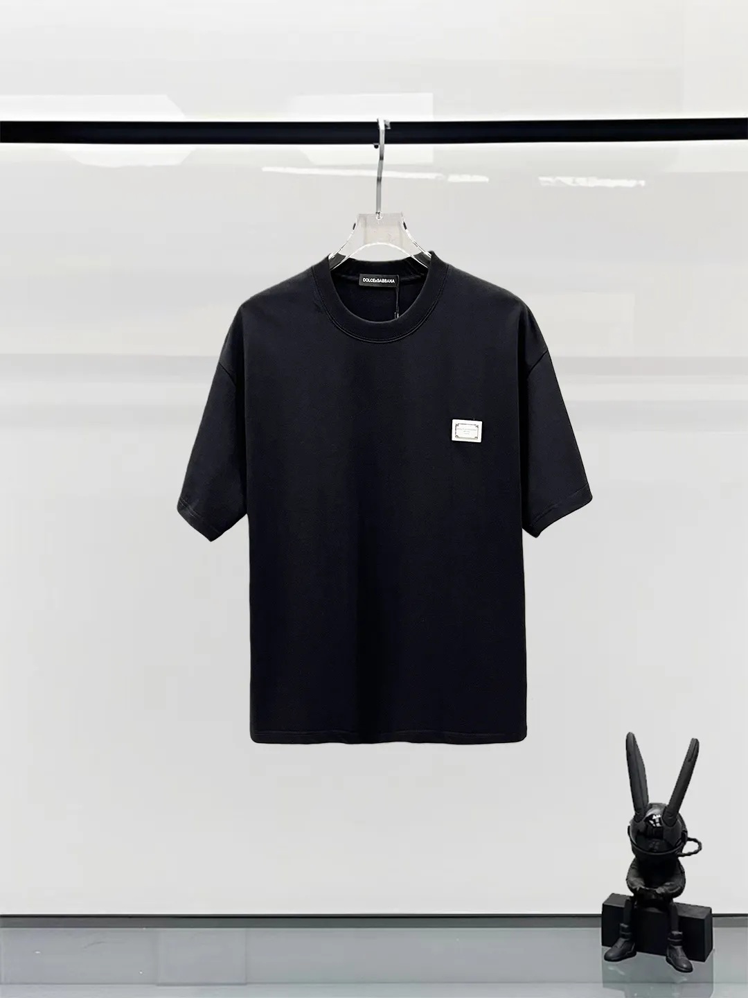 110👍D&G logo Logo Same Style T Versatile ( ) : Black White Size：S M L XL